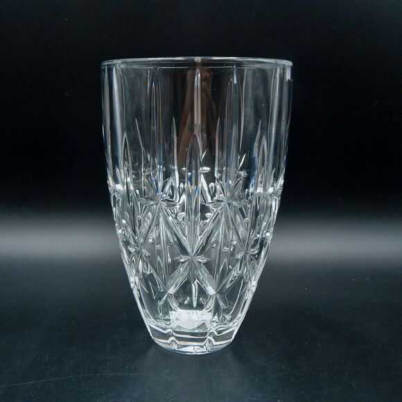 Marquis by Waterford Sparkle Vase Crystal Germany 9 Inch Star Pattern - Picture 4 of 9